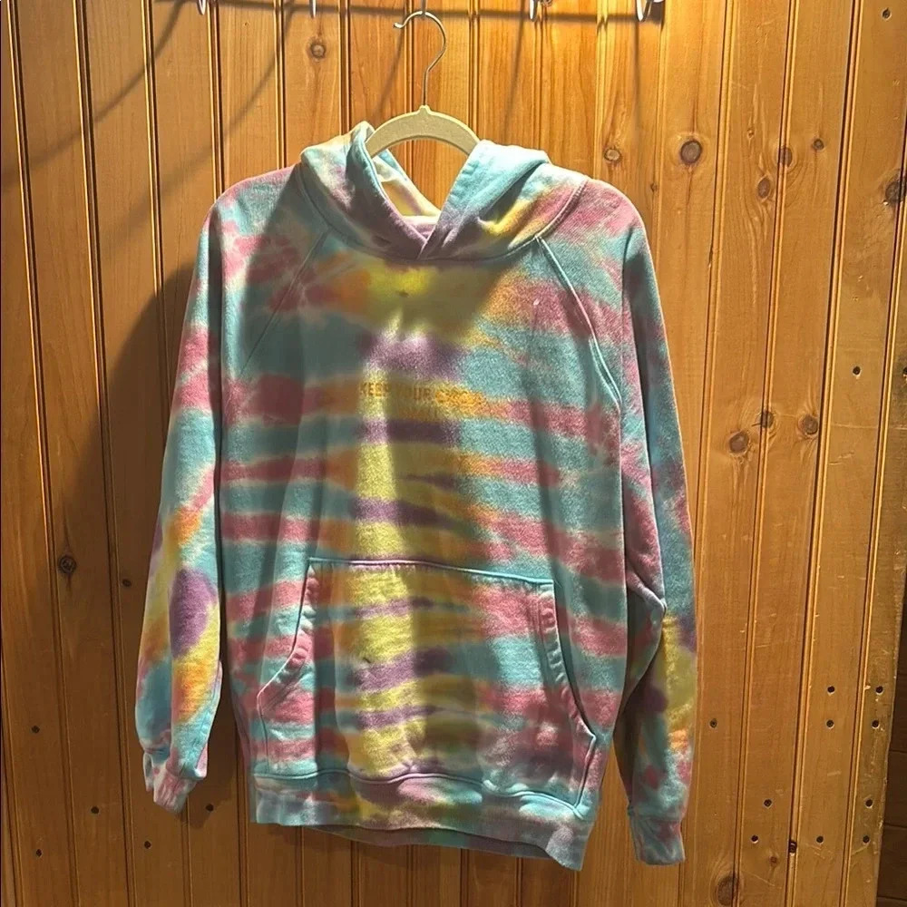 CAMP HIGH COLLECTIVE tie dye hooded pullover sweatshitt